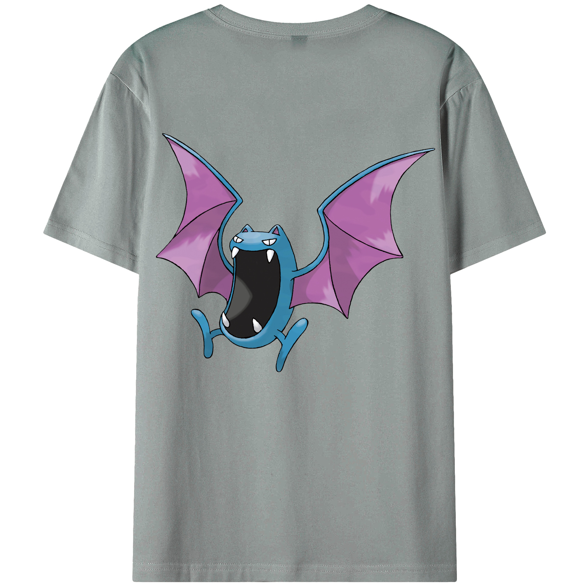 （画像用） ポケットモンスター Pokémon 綿100％ メンズ半袖Tシャツ（バックプリント） 通気性